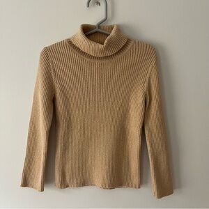 Kids Talbots Turtleneck Sweater 4 Gold Shimmer